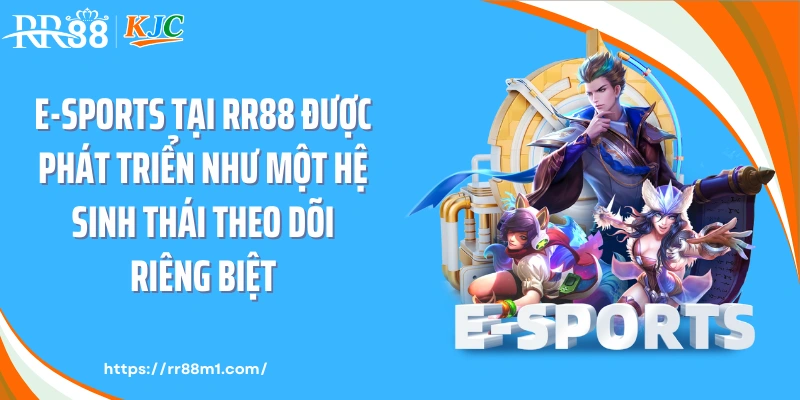 E-sports tại RR88 được phát triển như một hệ sinh thái theo dõi riêng biệt